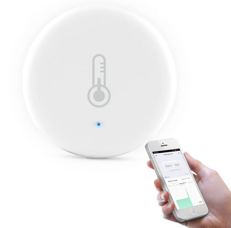 White round temperature sensor.