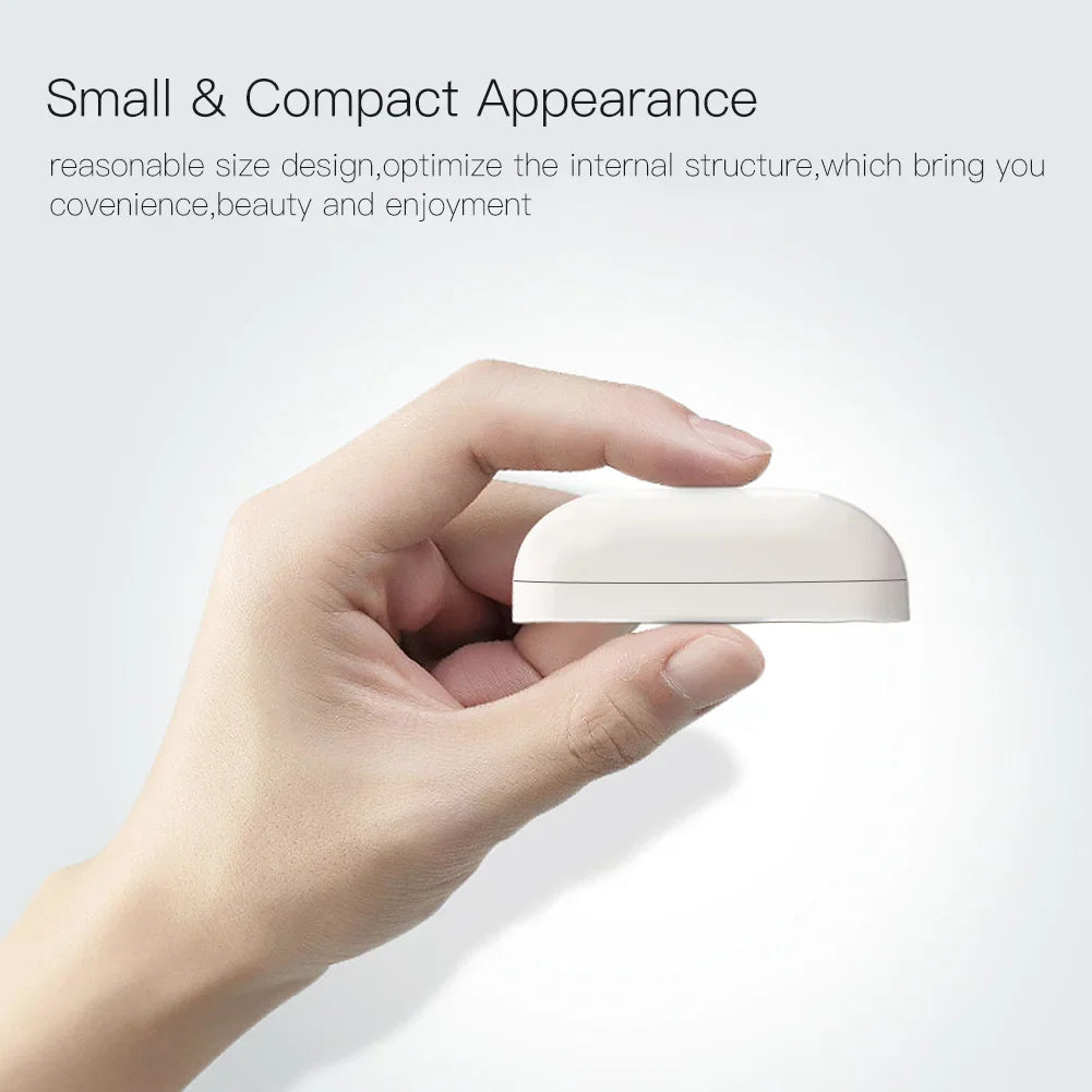 White, rounded, compact device.
