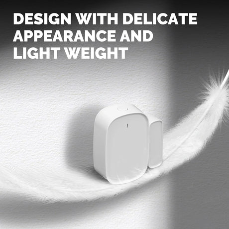 White, rounded, rectangular sensor.