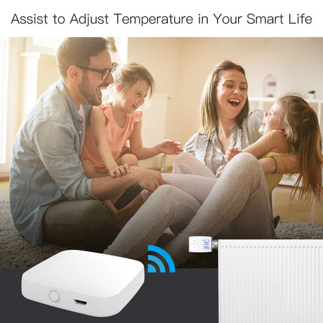 White smart home hub.