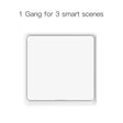 White smart light switch.