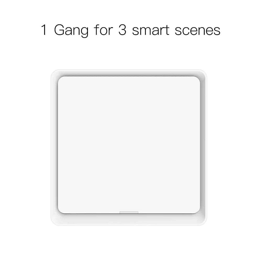 White smart light switch.