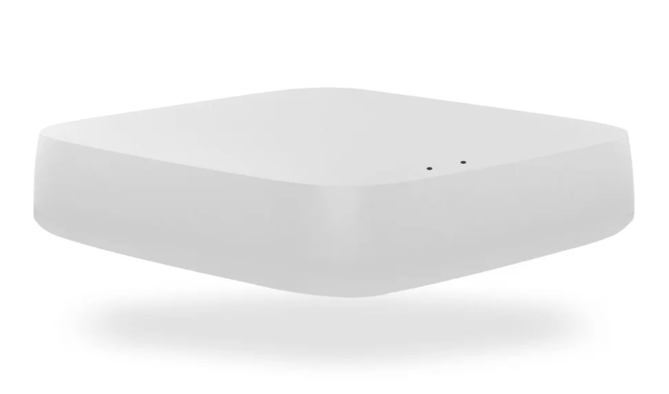 White, square, electronic device.