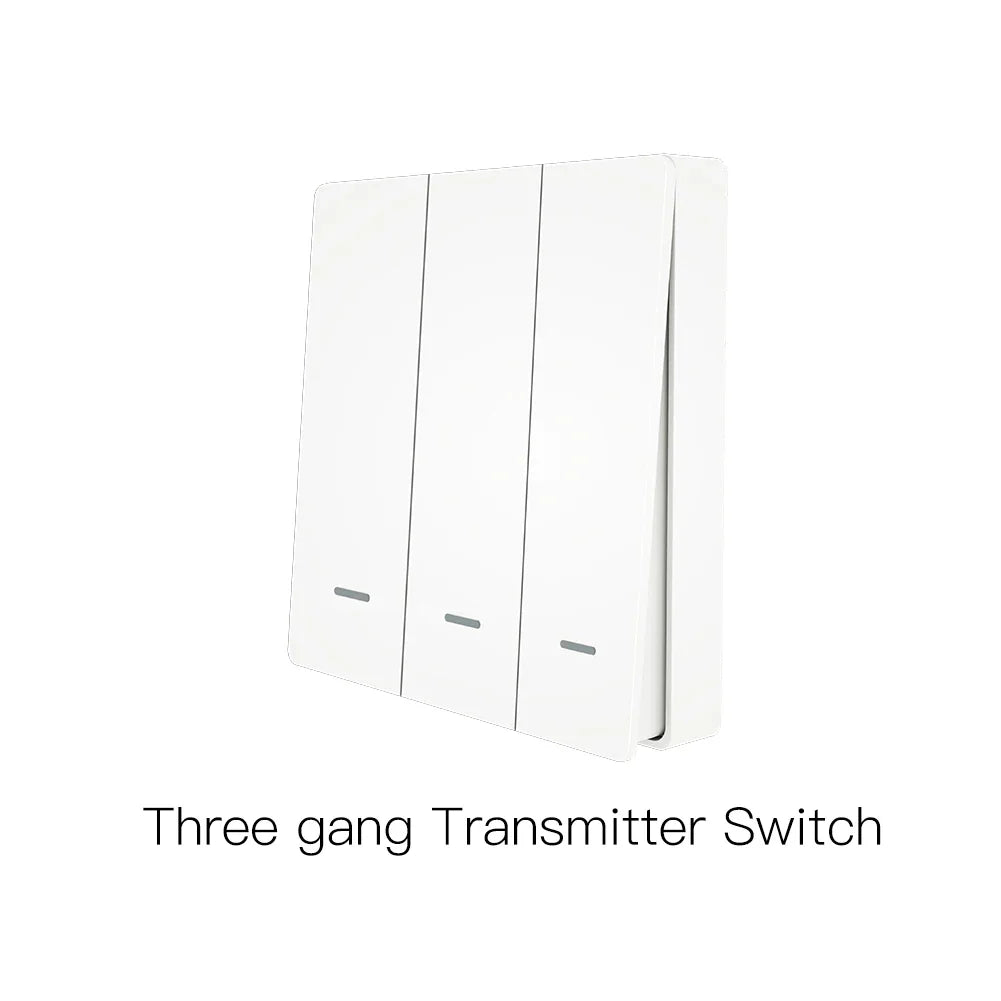 White three-gang light switch.