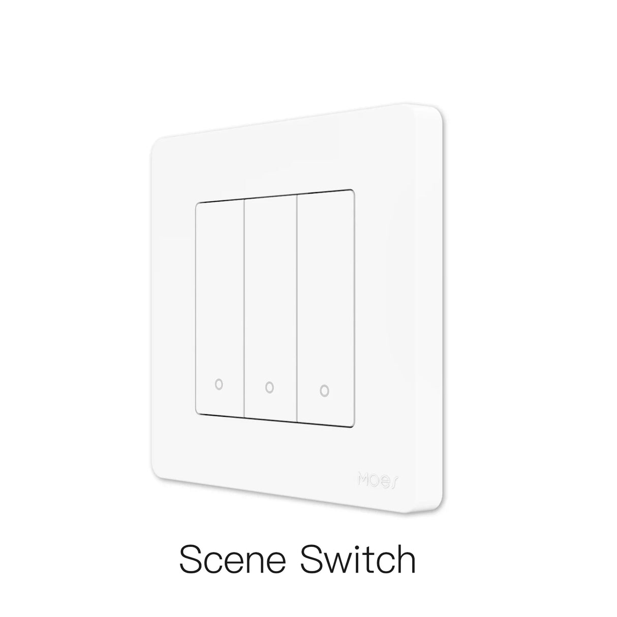White triple light switch.