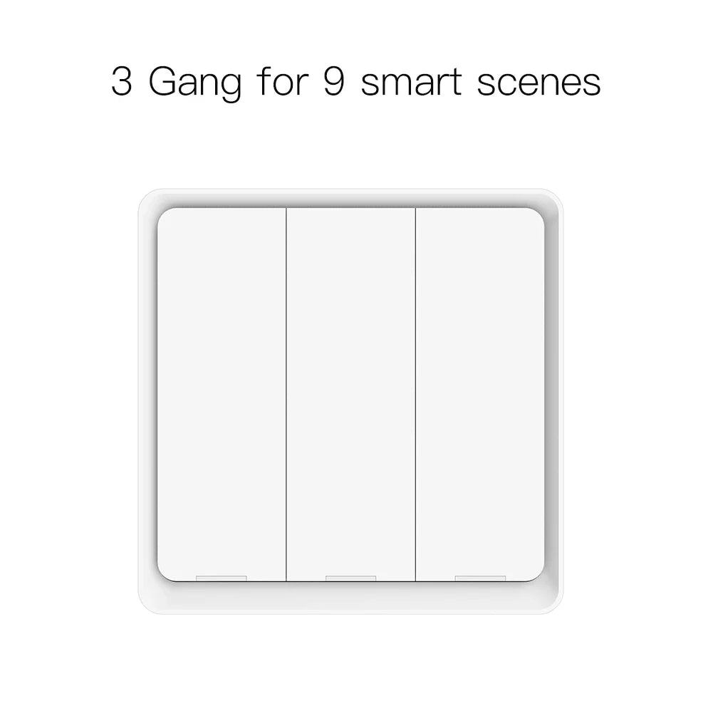 White triple light switch.
