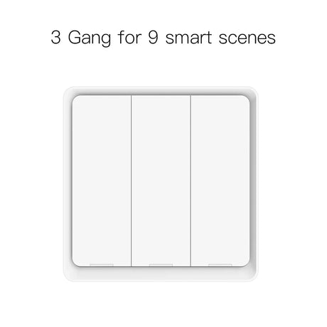 White triple light switch.