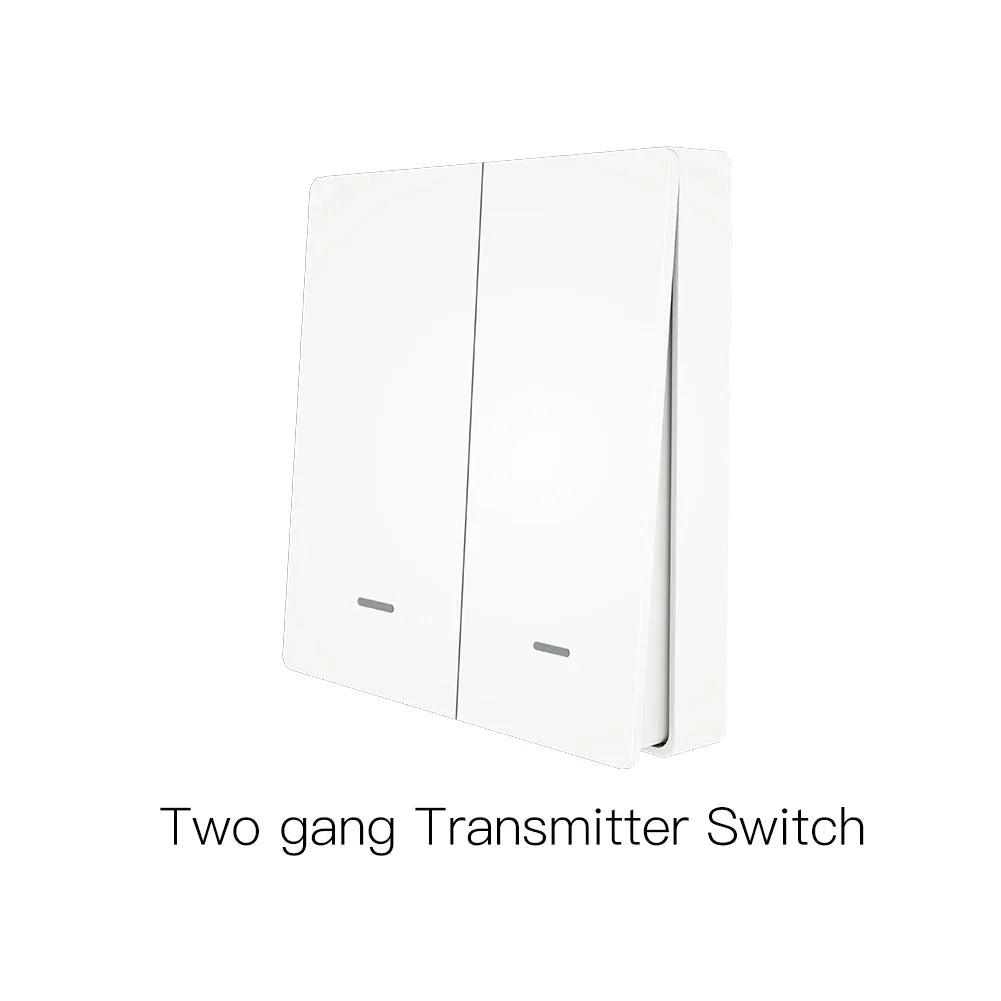 White two-gang light switch.