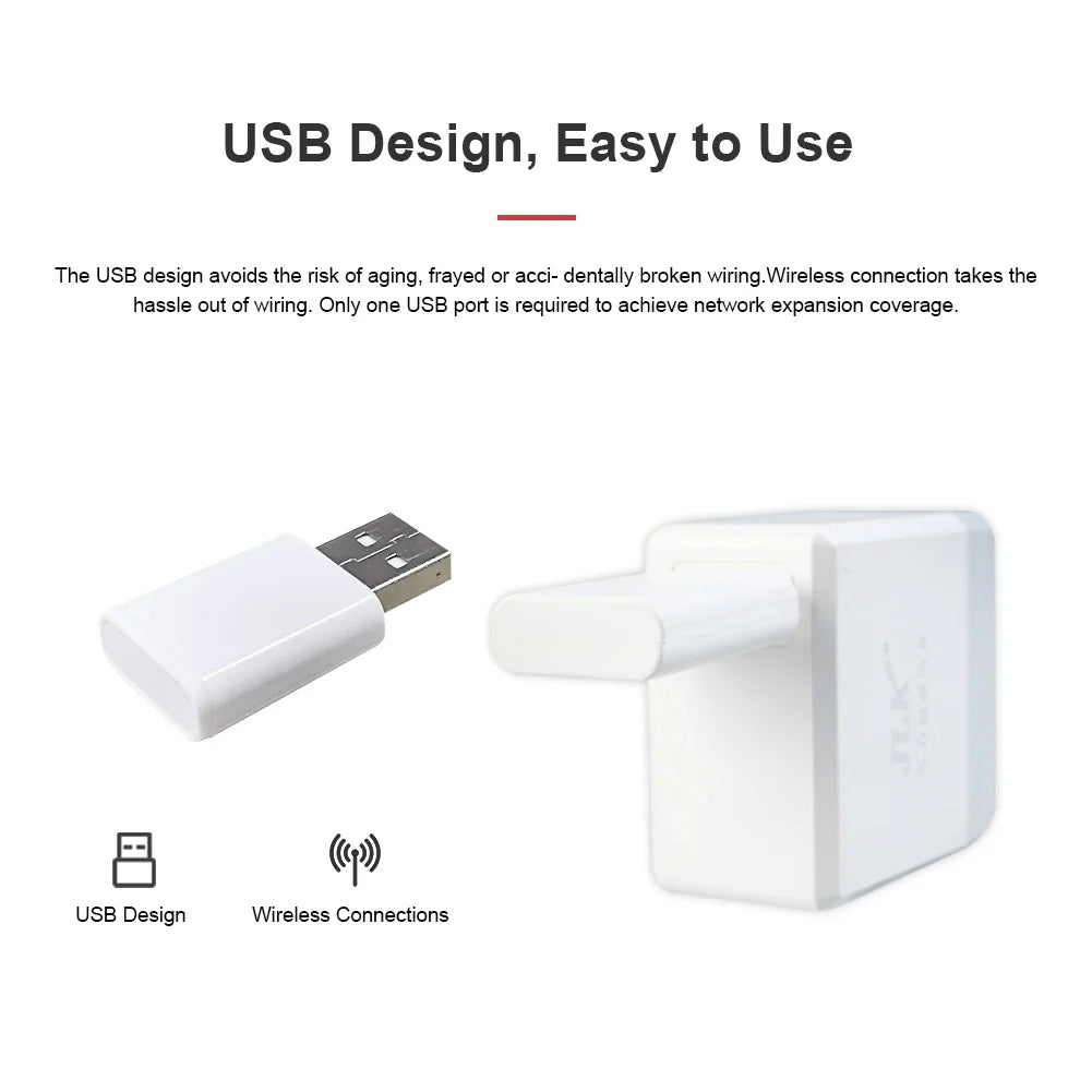 White USB adapter.