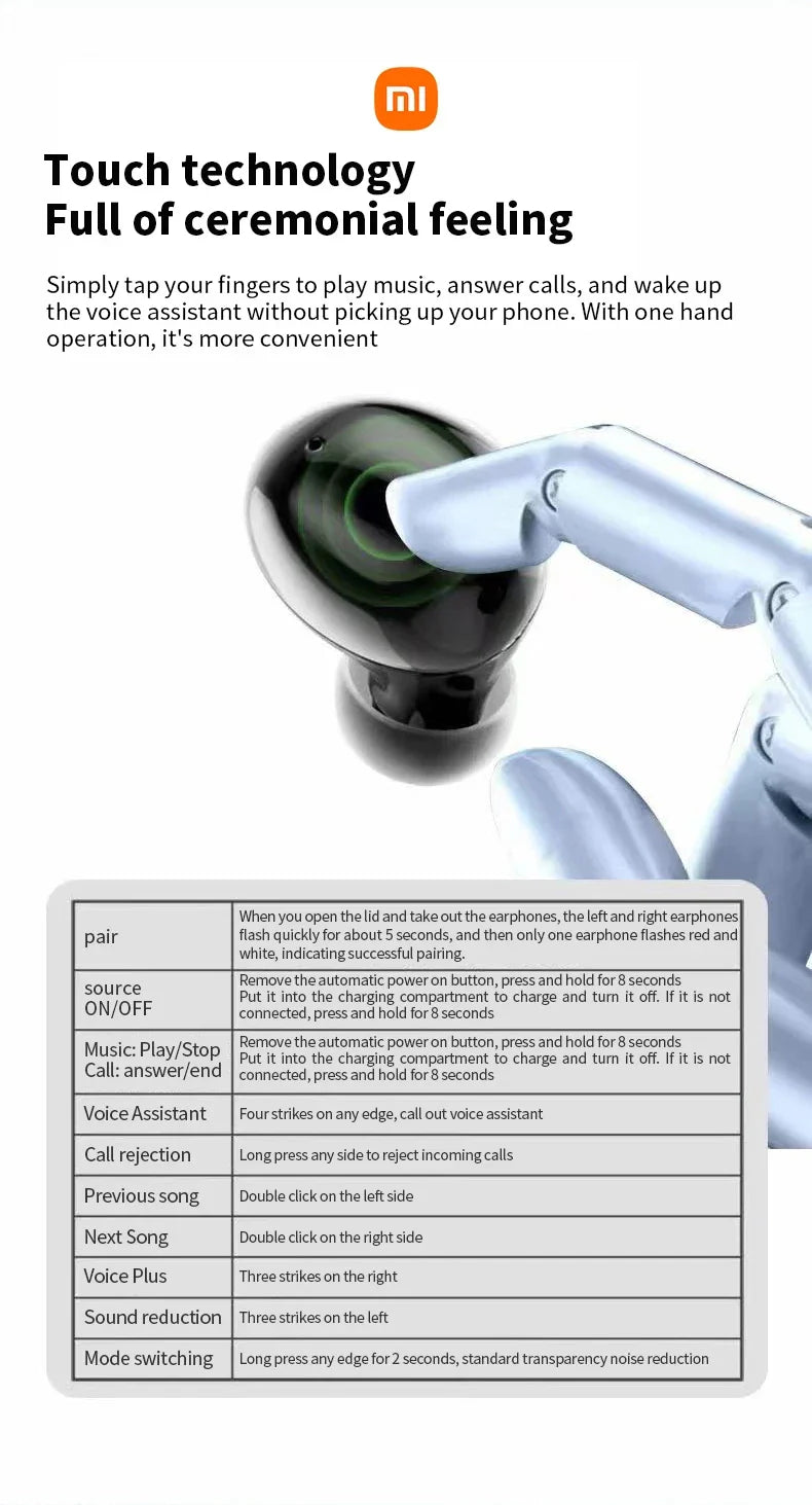 White wireless earbud with a green circular background.