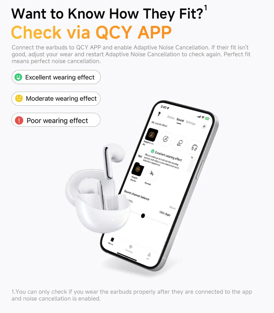 White wireless earbuds and smartphone.