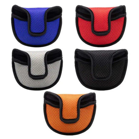 a set of four different colors of the dog muzzle