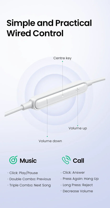 Wired earphone control module.