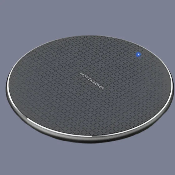 the wireless charger is shown with the led and the leds highlighted