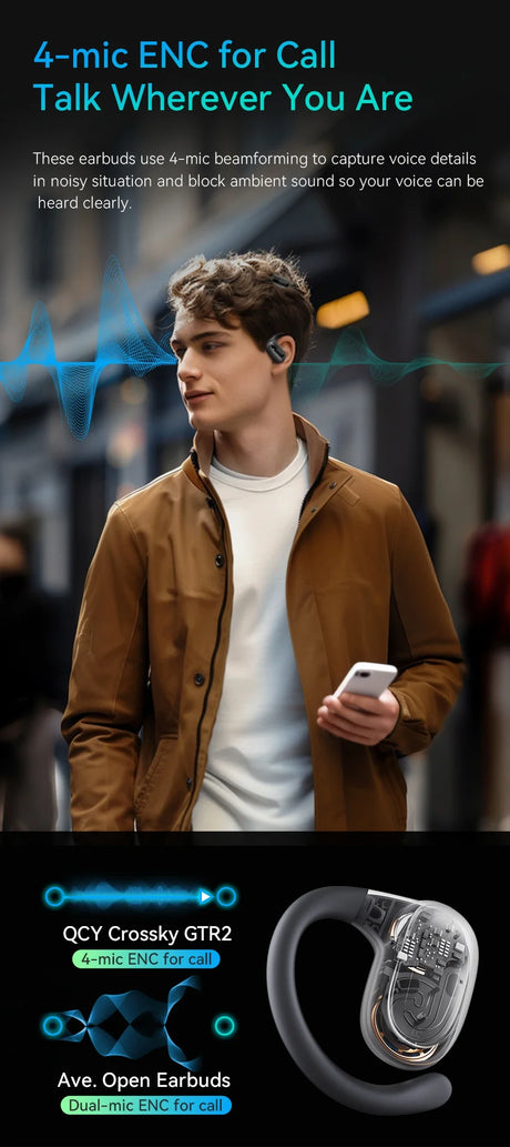 Wireless earbud or earpiece with a curved design.