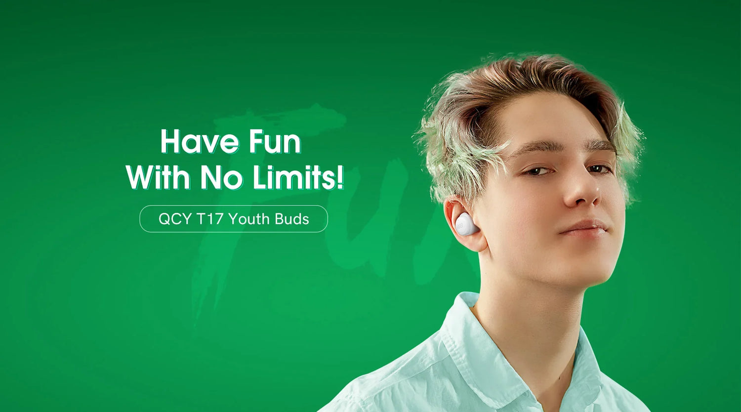 Wireless earbuds advertisement.