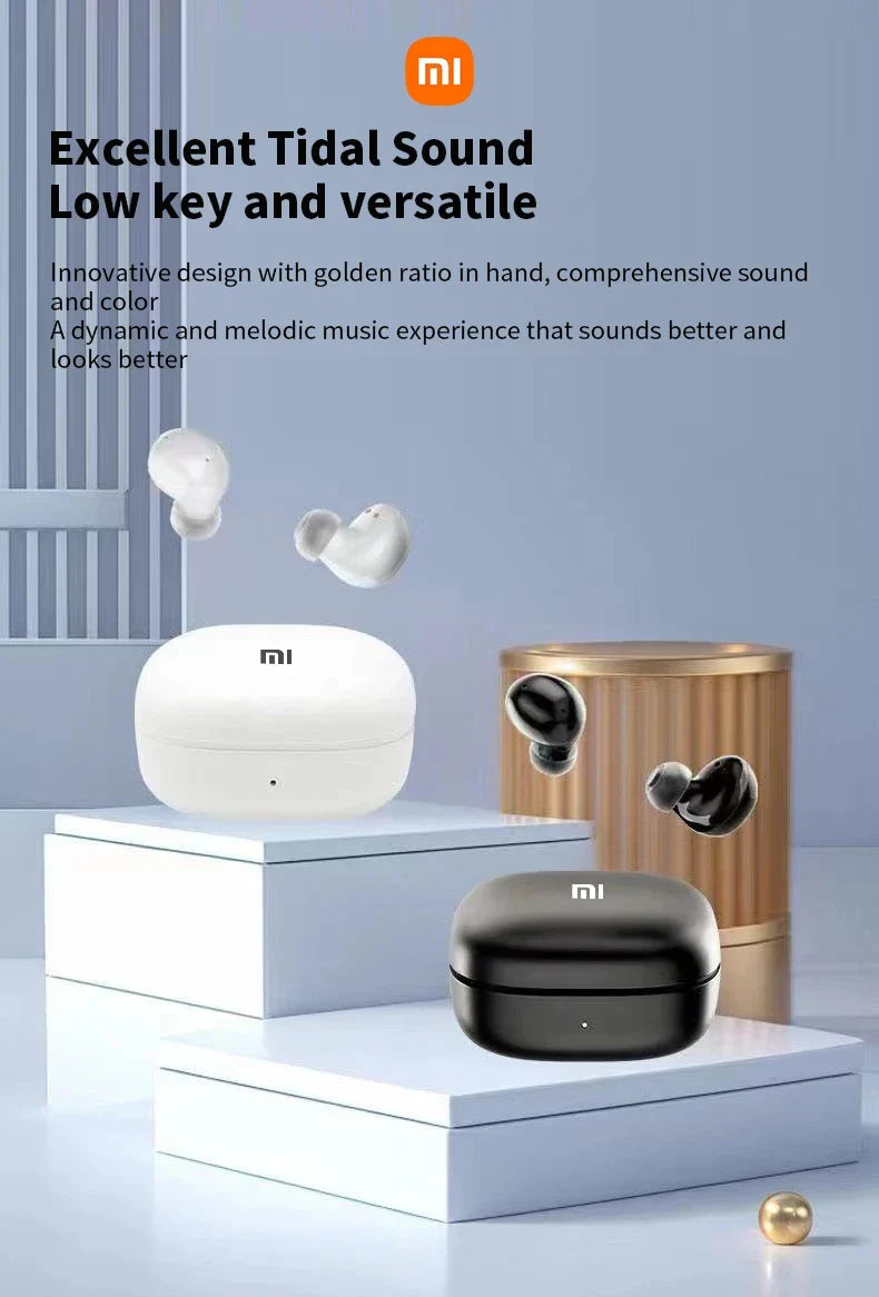 Wireless earbuds and charging cases from the Xiaomi (Mi) brand.