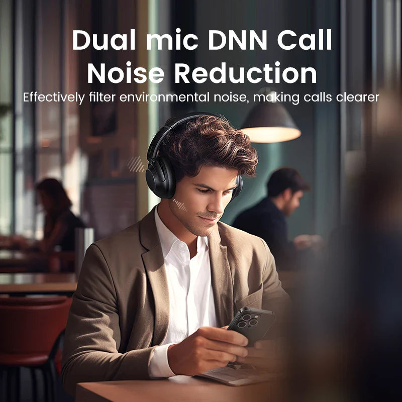 Noise-canceling wireless headphones.