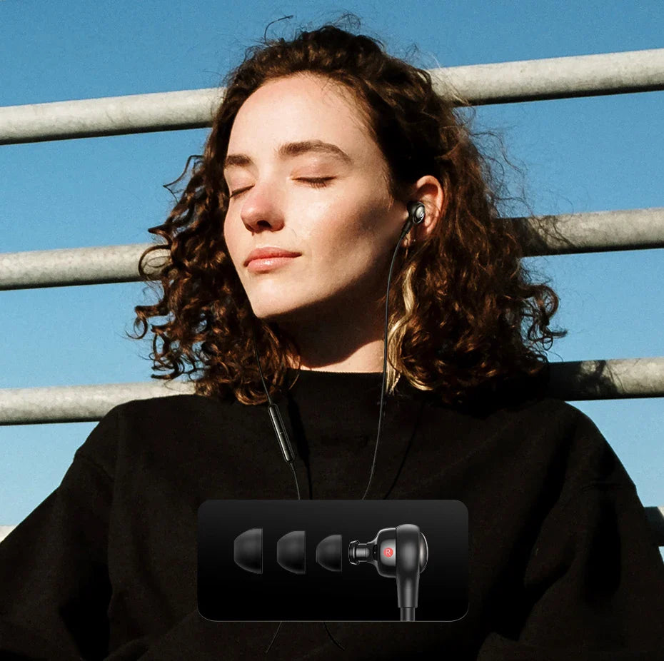 Wireless in-ear headphones.
