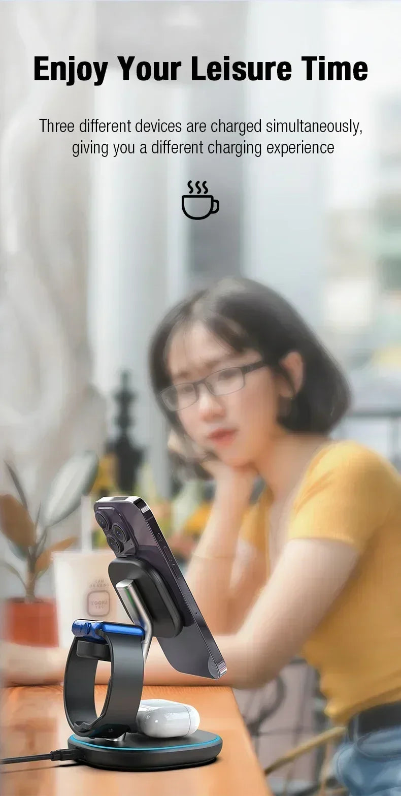 Wireless charging stand.
