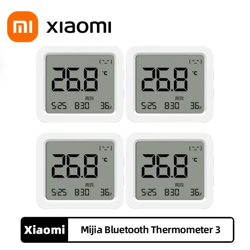 xiaomi 3pcs lcd digital thermometer temperature humidity humidity humidity meter