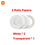 3 rolls white transparent tape for toilet toilet toilet toilet roll