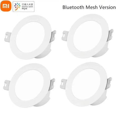 4 pack of led downlight with white housing