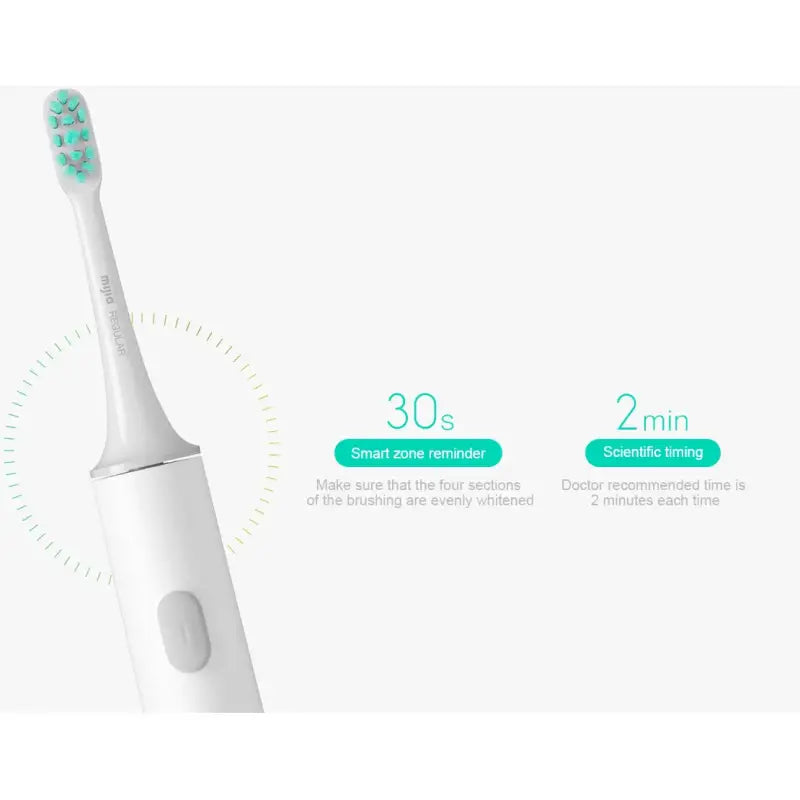 the toothbrush is shown with the text, ` `’’ and ` `’’