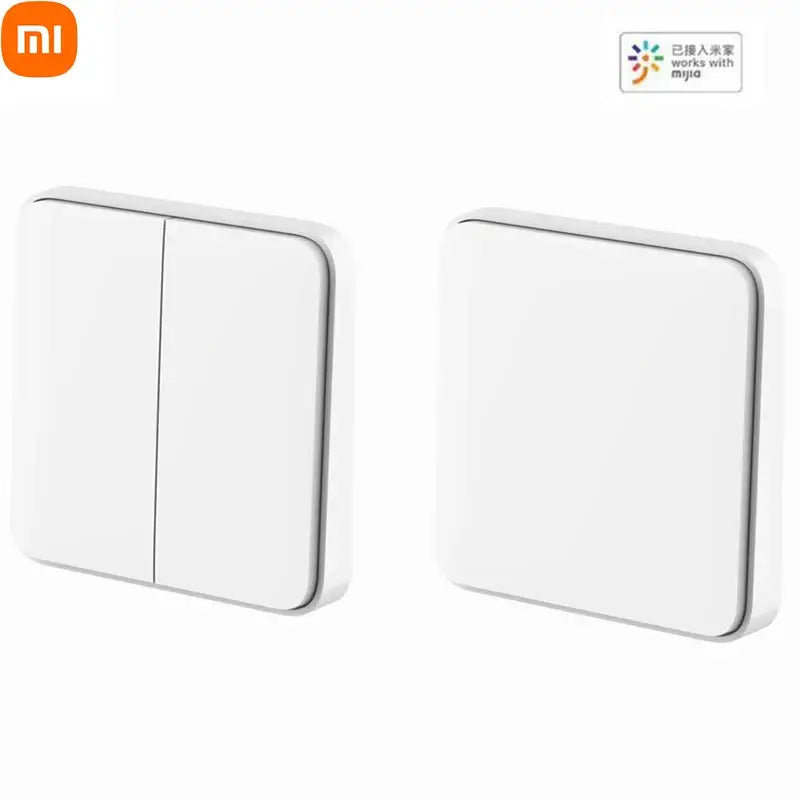 two white switches on a white background with a white background