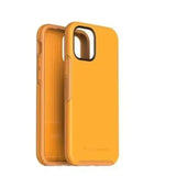 the back of a yellow iphone case