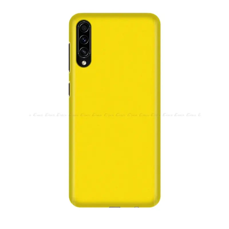 The back of a yellow iphone case