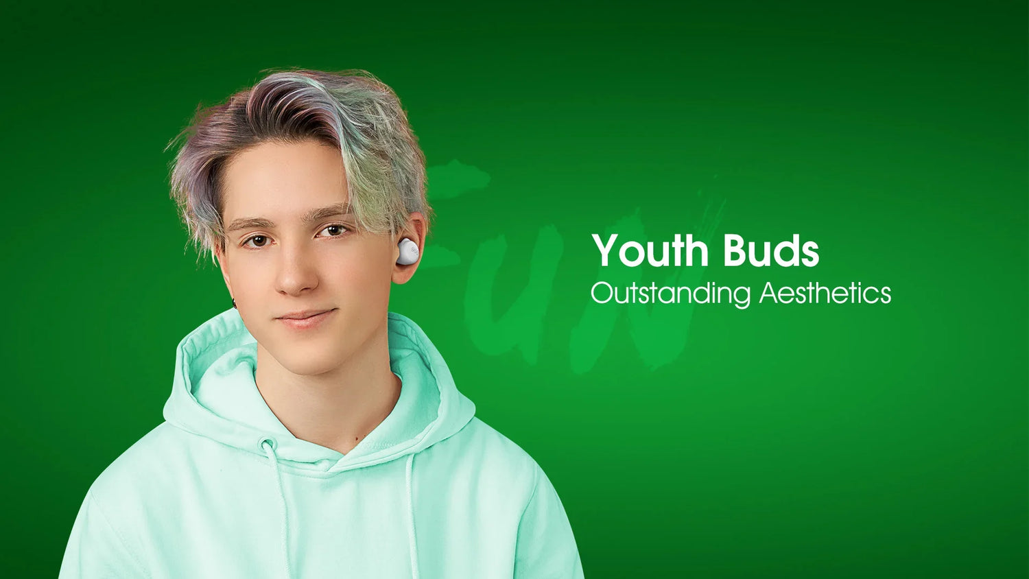 Youth earbuds with outstanding aesthetics.