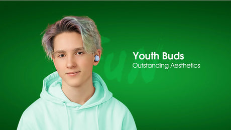 Youth earbuds with outstanding aesthetics.