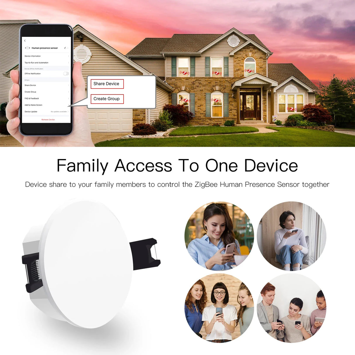 ZigBee human presence sensor.