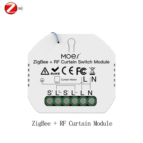 ZigBee RF curtain switch module.