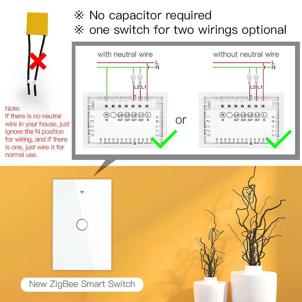New ZigBee smart switch wiring diagrams.