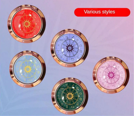 Zodiac-themed phone grips.