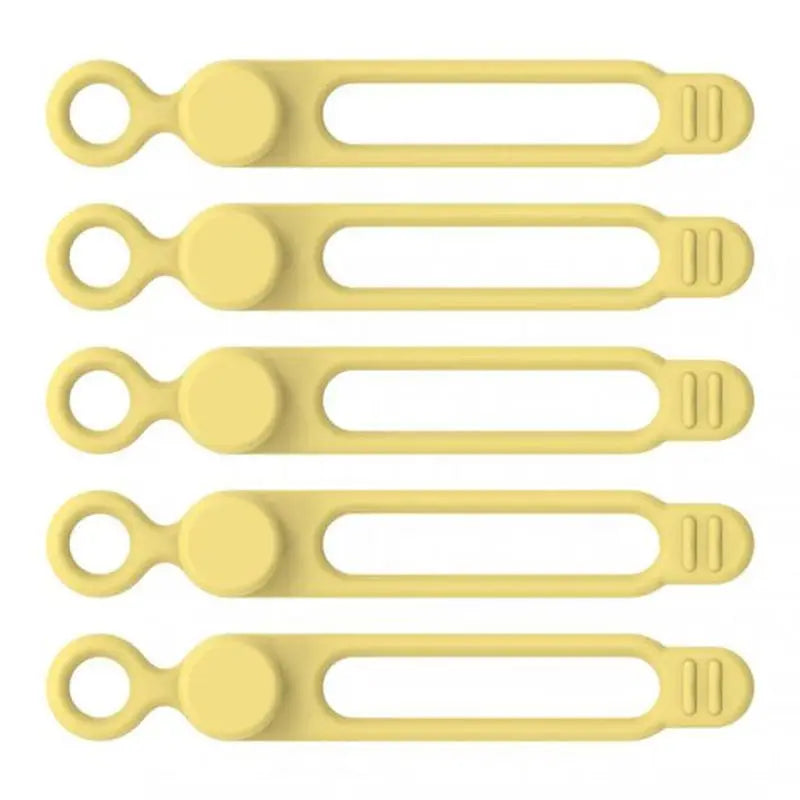 a set of yellow plastic kitchen uts