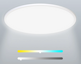 Smart Ultra Thin LED Ceiling Light - WiFi RGB Dimmable Lamp Control via SmartLife Google Alexa Apps