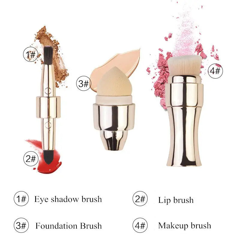 the correct makeup brush and foundation