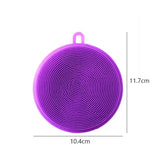 the purple ball is a circular shape with a circular shape that can be used for massages