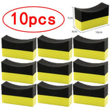 10pcs / lot black yellow sponge pads for cleaning car window glass