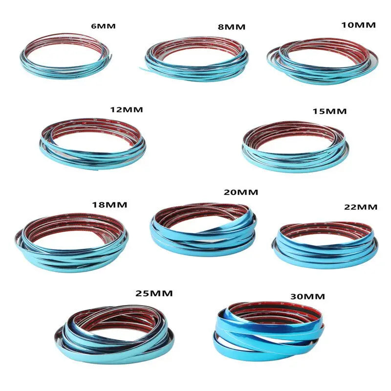 a set of six different colored metal rings