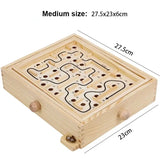 wooden maze game set with 4 pieces of wood and 4 pieces of wood