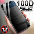 100d anti spy tempered screen protector for iphone x