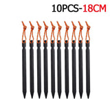 5pcs / set black plastic fishing line with orange string