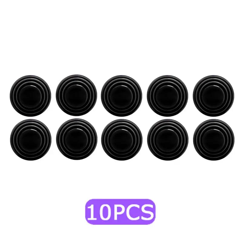 10pcs black plastic button for sewing machine