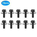 10pcs black nylon screw screws for electric motor