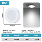 10w led downlight round ceiling light