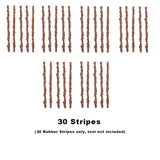 a set of bacon strips on a white background